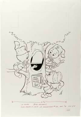 HUEY DEWEY LOUIE JR. WOODCHUCKS #53 ORIG COVER ART 1978