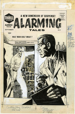 JOHN SEVERIN - ALARMING TALES #5 COVER ORIGINAL ART