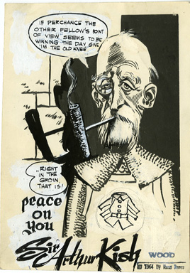 WALLY WOOD - SIR ARTHUR KISH ILLUSTRATION ORIG ART 1964