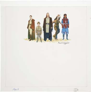 PAUL WENZEL - STAR WARS: OBI-WAN, ANAKIN, QUI-GON  ART