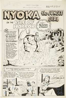 NYOKA THE JUNGLE GIRL #41 PAGE 24 ORIG CHAPTER 1 SPLASH