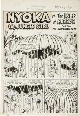 NYOKA THE JUNGLE GIRL #41 PAGE 34 ORIG CHAPTER 2 SPLASH