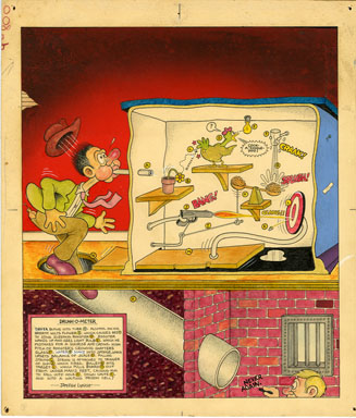 JAY LYNCH - MIDWEST MAGAZINE DRUNK-O-METER ORIGINAL ART