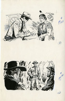 ERNESTO SEIJAS - LONE RANGER CHAP HEAD ART RANGER CAVE