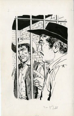 ERNESTO SEIJAS - LONE RANGER BK 6 PG 25 ORIG ART JAIL