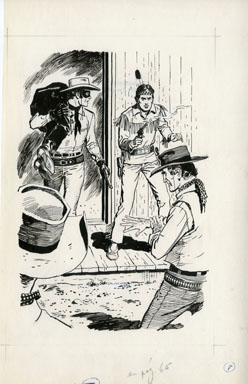 ERNESTO SEIJAS - LONE RANGER BK 6 PG 65 ORIG ART RESCUE