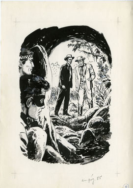 ERNESTO SEIJAS - LONE RANGER BK 6 PG 85 ORIG ART CAVE