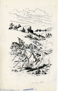ERNESTO SEIJAS - LONE RANGER BK 6 p103 ORIG ART ESCAPE