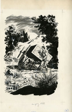 ERNESTO SEIJAS - LONE RANGER BK 6 PG 141 ORIG ART TONTO