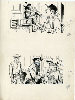 ERNESTO SEIJAS - LONE RANGER CHAPTER HEADER ART TONTO