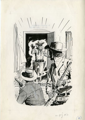 ERNESTO SEIJAS - LONE RANGER BK 6 PG 183 ART LR BUST IN