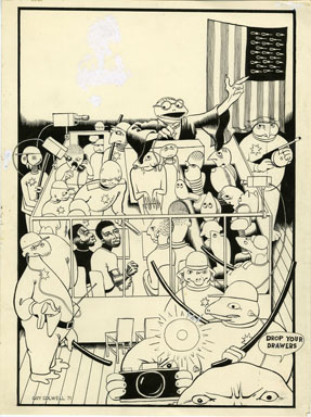 GUY COLWELL - CLUCHETTE & DRUMGO ILLUSTRATION ORIG ART
