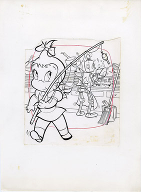 WARREN KREMER -PLAYFUL LITTLE AUDREY #26 COVER ORIG ART