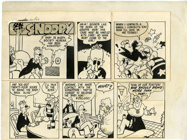 WM. JOURDAIN - SAD SACK #1 p29 SNOOPY STRIP ORIG ART