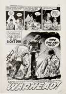 CARL BURGOS - WARFRONT #36 CMPLT 5-PG STORY ORIG ART