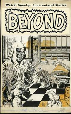 JOHN CHILLY - BEYOND #16 COVER ORIG ART CHESSBOARD