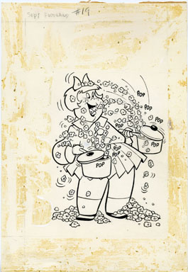 WARREN KREMER -LITTLE LOTTA FOODLAND #19 COVER ORIG ART