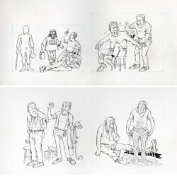 ANGELO TORRES - MAD #232 FIRST AID: CUTS & BRUISES ART