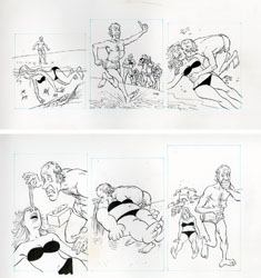 ANGELO TORRES - MAD #232 FIRST AID: DROWNING VICTIM ART