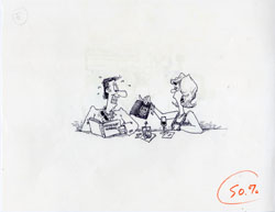 JOHN CALDWELL - MAD #284 NICE DAY: POLICE WOMAN ART