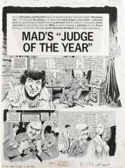 WOODBRIDGE - MAD #209 CMPLT 4-PG STORY ART  JOE NAMATH