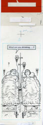 AL JAFFEE - MAD #236 PICK-UP LINES: DRINKING? ORIG ART