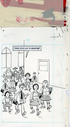AL JAFFEE - MAD #236 PICK-UP LINES: UNIFORM ORIG ART