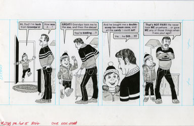 DAVE BERG - MAD #238 LIGHTER SIDE/GROWING UP ORIG ART