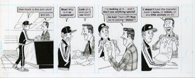 DAVE BERG - MAD #238 LIGHTER SIDE/STATUS CLOTHING ART