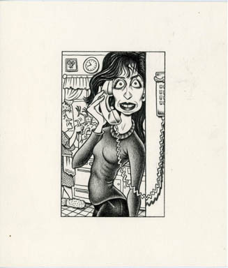 RICK TULKA - MAD #297 ADULTHOOD: PHONE SOLICITORS ART