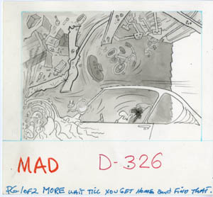 PETER PAUL PORGES - MAD #219 GARAGE DOOR OPENER ART
