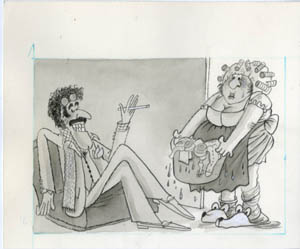 PETER PAUL PORGES - MAD #219 OLD BF/LAUNDROMAT ORIG ART
