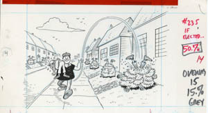 AL JAFFEE - MAD #235 ELECTED: PAPER DELIVERY BOYS ART