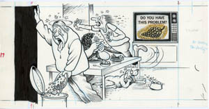 AL JAFFEE - MAD #235 ELECTED: HEMORRHOID COMMERCIAL ART