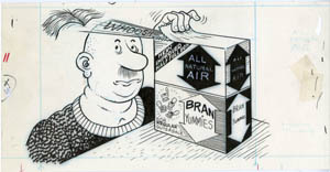 AL JAFFEE - MAD #235 ELECTED: HALF-FULL CEREAL BOX ART