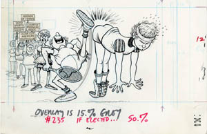 AL JAFFEE - MAD #235 ELECTED: JOHN McENROE (TENNIS) ART