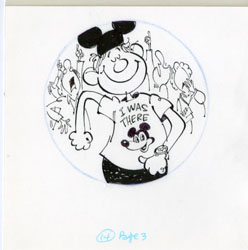 PAUL COKER - MAD #259 HALLEY'S COMET: DISNEYLAND  ART