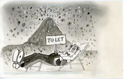 P.P.  PORGES - MAD #227 SLOW/LAZY: MOUNT ST. HELEN ART