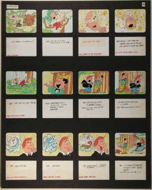 LITTLE LULU STORYBOARDS - HUNGRY CATCHER (1) ORIG ART