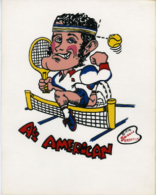 GEORGE BARRIS - SILKSCREEN TENNIS PRINT: ALL AMERICAN
