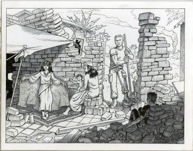 GUY COLWELL - AFTERMATH ILLUSTRATION ORIG ART (2004)