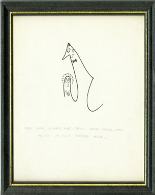 TEX HENSON - LIFE LINES CARTOON - A CUT ABOVE HER