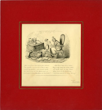 ENGLISH HUMOR ILLUSTRATION (1866) - MAKING IMPROVEMENTS