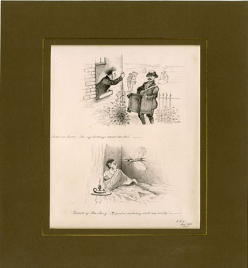 ENGLISH HUMOR ILLUSTRATION (1866) - QUEEN OF THE MAY