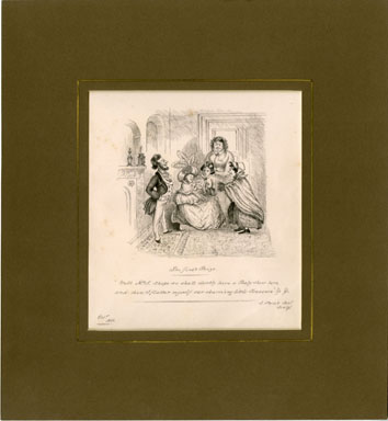 ENGLISH HUMOR ILLUSTRATION (1866) - THE FIRST PRIZE