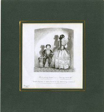 ENGLISH HUMOR ILLUSTRATION (1869) - LOVE'S YOUNG DREAM
