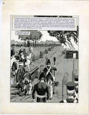 FRED RAY - STAR SPANGLED BANNER PAGE 6 ORIGINAL ART