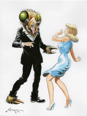 DON MARQUEZ - THE FLY ILLUSTRATION ORIGINAL ART 2005
