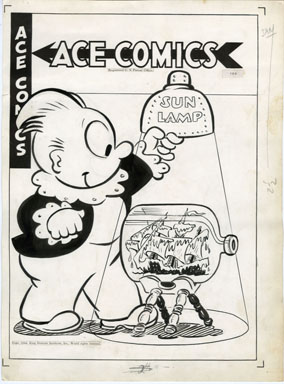 JOE MUSIAL - ACE COMICS #94 COVER ORIG ART KATZENJAMMER