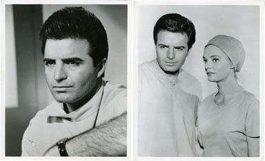 BEN CASEY / VINCE EDWARDS - 2 PUBLICITY STILLS 1963